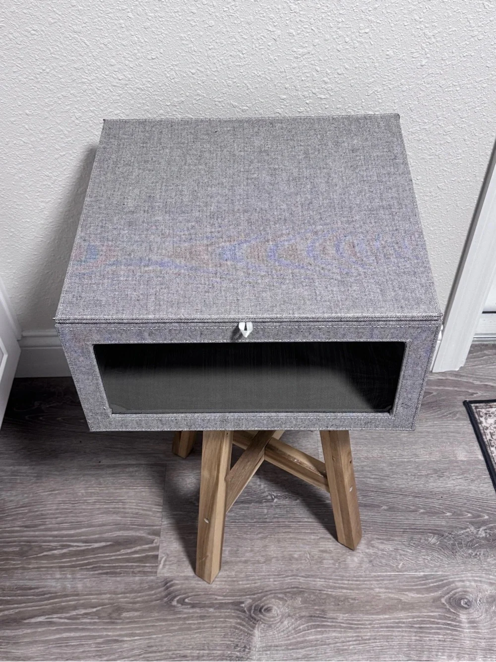 Cambridge Drop-Front Sweater Box in Grey - The Container Store EUC